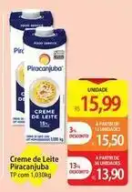 Atacadão Piracanjuba - creme de leite oferta