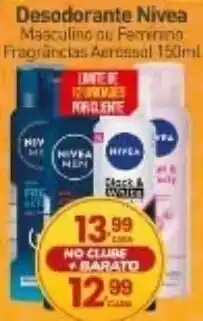 Rede Bom Lugar Desodorante nivea masculino ou feminino fragrancias aereos 150ml oferta