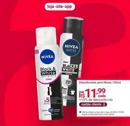 Lojas Americanas Nivea - desodorante aero oferta