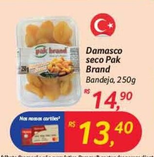 Damasco seco 250g 