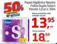 Tenda Atacado Select - papel higiênico neutro folha dupla oferta