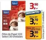 Tenda Atacado Select - filtro de papel 103 30 unidades oferta
