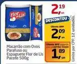 Tenda Atacado Flor de lis - macarrão com ovos parafuso ou espaguete oferta