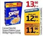 Tenda Atacado Nestlé - cereal snow flakes leve 800g pague 650g oferta