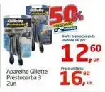 Tenda Atacado Gillette - aparelho prestobarba 3 2un oferta