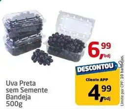 Tenda Atacado Sem semente - uva preta sem semente bandeja oferta