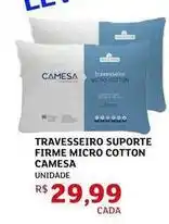 Assaí Atacadista Camesa - travesseiro suporte firme micro cotton oferta