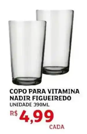 Copo para vitamina nadir figueiredo