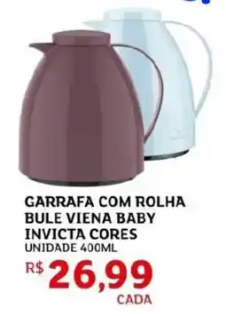 Assaí Atacadista Garrafa com rolha bule viena baby invicta cores oferta