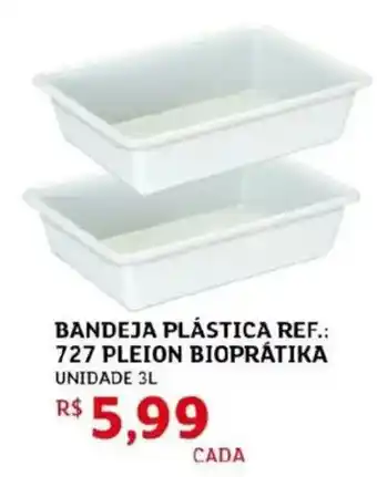 Bandeja plástica