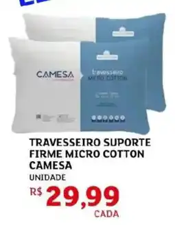 Assaí Atacadista Travesseiro suporte firme micro cotton camesa oferta