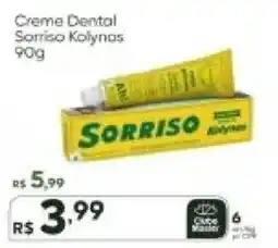 Master Supermercados Creme Dental Sorriso Kolynas oferta
