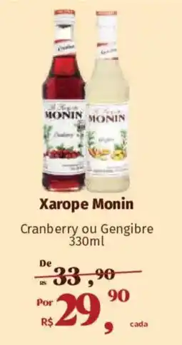Supermercados Mateus Xarope Monin oferta