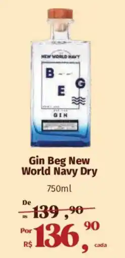 Supermercados Mateus Gin Beg New World Navy Dry oferta