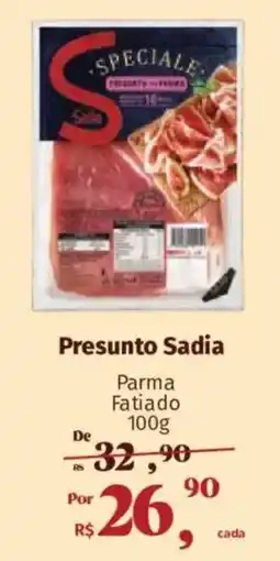 Supermercados Mateus Presunto Sadia oferta