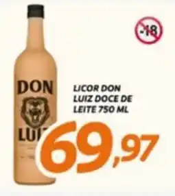 Chimar Supermercados Licor don luiz doce de leite oferta
