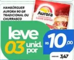 Chimar Supermercados Hambúrguer aurora oferta