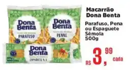 Supermercados Mateus Macarrão dona benta oferta