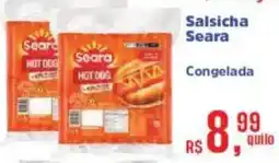 Supermercados Mateus Salsicha Seara oferta