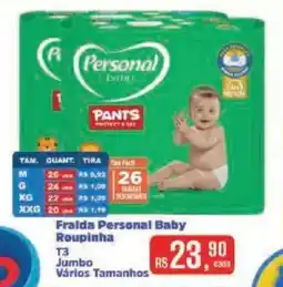 Supermercados Mateus Fralda personal baby roupinha oferta