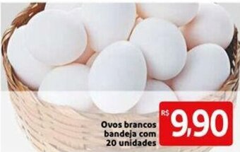 Extra Supermercado Ovos Brancos bandeja com 20 unidades oferta