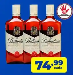 X Supermercados Ballantine's finest blended scotch whisky oferta