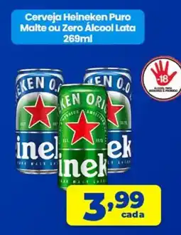 X Supermercados Cerveja Heineken Puro Malte ou Zero Álcool Lata oferta