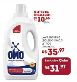 Bistek Supermercados Lava roupas liquido omo 3 litros oferta