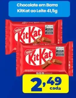 X Supermercados Chocolate em Barra KitKat ao Leite oferta