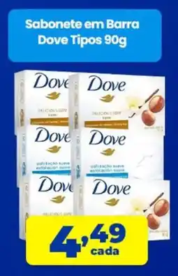 X Supermercados Sabonete em Barra Dove Tipos oferta