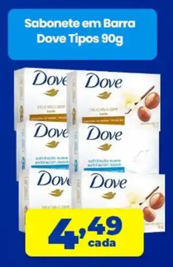 X Supermercados Sabonete em Barra Dove Tipos oferta