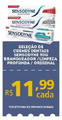 Bistek Supermercados seleção de cremes dentais sensodyne oferta