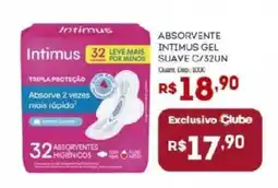 Bistek Supermercados Absorvente intimus gel suave c/32un oferta