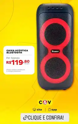 Casa e Vídeo caixa acústica bluetooth oferta