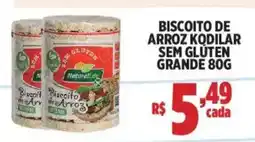 Bahamas Supermercados Biscoito de arroz kodilar sem gluten grande oferta