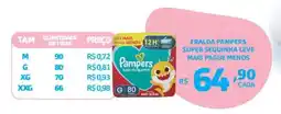 Bahamas Supermercados Fralda pampers super sequinha oferta