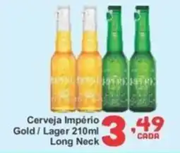Rede Super Compras Cerveja Império Gold / Lager 210ml Long Neck oferta