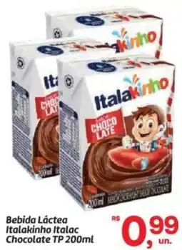 Fort Atacadista Bebida Láctea Italakinho Italac Chocolate oferta