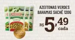 Bahamas Supermercados azeitonas verdes bahamas sachê oferta