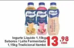 Rede Super Compras logurte liquido 1,15kg sabores / leite fermentado 1,15kg tradicional itambé oferta