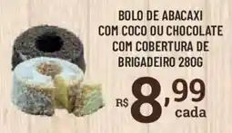 Bahamas Supermercados Bolo de abacaxi com coco ou chocolate oferta