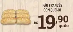 Bahamas Supermercados pão francês com queijo oferta