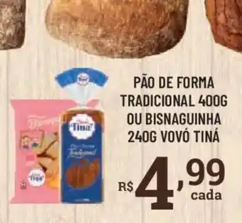 Bahamas Supermercados Pão de forma tradicional ou bisnaguinha oferta