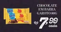 Bahamas Supermercados Chocolate em barra garoto oferta