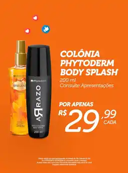 Farmácias Associadas Colônia phytoderm body splash oferta