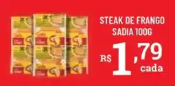 Bahamas Supermercados Steak de frango sadia oferta