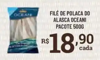Bahamas Supermercados Filé de polaca do alasca oceani oferta