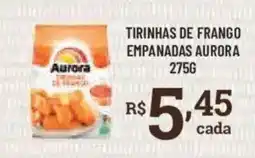 Bahamas Supermercados Tirinhas de frango empanadas aurora oferta