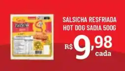 Bahamas Supermercados Salsicha resfriada hot dog sadia oferta