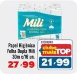 Rede Top Papel Higiênico Folha Dupla Mili oferta